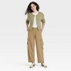 Women's Button-Front Striped Cardigan - Universal Thread™ - 3 of 3