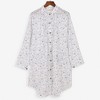 Anna-Kaci Women's Floral Print Button-Up Shirt Dress with Roll Tab Sleeves - 2 of 4