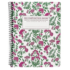 Decomposition Book 7.5"x9.75" 160 Page College Ruled Spiral Notebook Valerian: Flexible Cover, Multicolor, Single Subject - 1 of 2