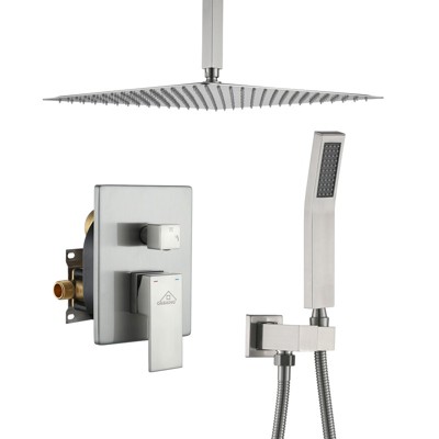 CASAINC Rainfall Shower System with Handheld Spray Combo