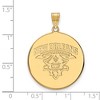 Black Bow Jewelry 14k Yellow Gold Plated Sterling Silver New Orleans Privateers NCAA Extra Large Pendant - 2 of 3
