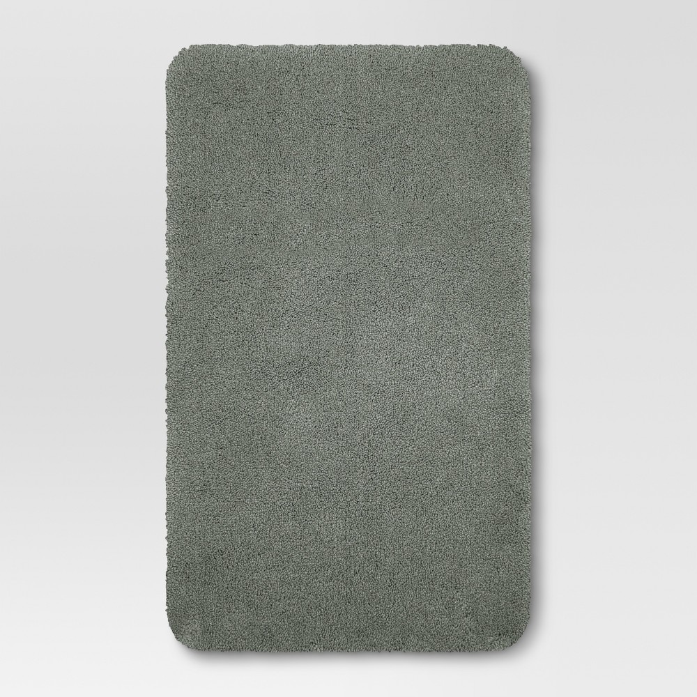 Performance Nylon Bath Rug Gray - Threshold, Radiant Gray