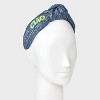 Ciao Raffia Top Knot Headband - Universal Thread™ Teal Blue - 2 of 3