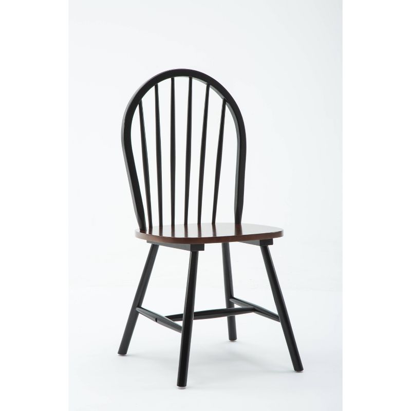 Set of 2 Windsor Dining Chair Wood/Black/Cherry - Boraam, 3 of 13