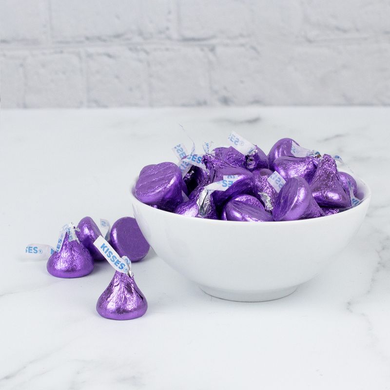 Purple Hershey's Kisses Candy Milk Chocolates, 3 of 4