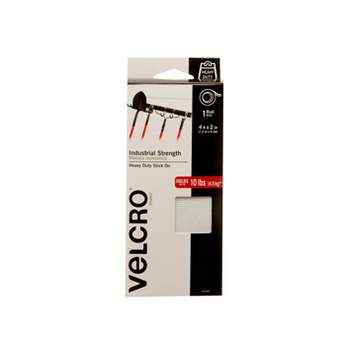 Velcro 2ct 4''x2 Industrial Strength Strips Black : Target