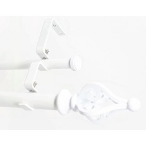 Urbanest Portia Manhattan 1-inch 5-8 inch Double Drapery Curtain Window Rod Set - 1 of 4