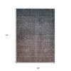 Gray Charcoal And Brown Ombre Washable Indoor Outdoor Area Rug - 3 of 4