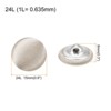 Unique Bargains Blouses Sweater Round Aluminum Cotton Fabric Cloth Covered Buttons 10 Pcs - 2 of 4
