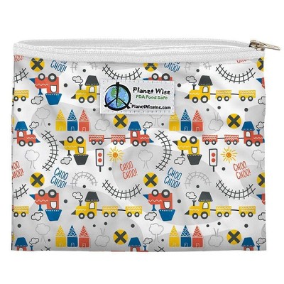 Planet Wise Reusable Zipper Sandwich Bag - All Aboard, Multicolored