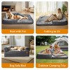 Artloge Human-size Giant Dog Bed Foldable Calming Pet Sofa Orthopedic Pet Bed with Sponge Base & Ultra-soft Cover for Home SUV Car Camping - 3 of 4