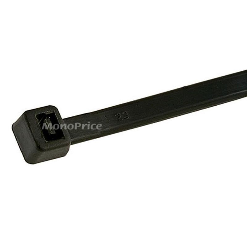 Monoprice 8-inch Cable Tie, 100pcs/Pack, 40 lbs Max Weight - Black, 2 of 4