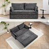 Whisen 59.5" Convertible Sleeper Sofa with Storage and Charging - 3 of 4