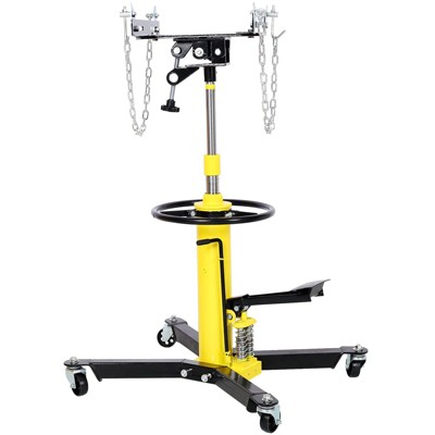 Transmission Jack, 33"-70" High Lift,1100 lbs 3/4-Ton 2 Stage Hydraulic Telescoping Transmission Jack with 360° Swivel Wheels for Garage/Shop