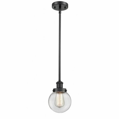 Beacon - 1 Light Stem Hung Mini Pendant In Modern Style-9 Inches Tall and 6 Inches Wide