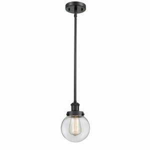 Beacon - 1 Light Stem Hung Mini Pendant In Modern Style-9 Inches Tall and 6 Inches Wide - 1 of 1