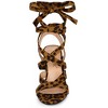 Allegra K Women's Open Toe Front Crisscross Chunky Heel Lace Ups Sandals - 2 of 4