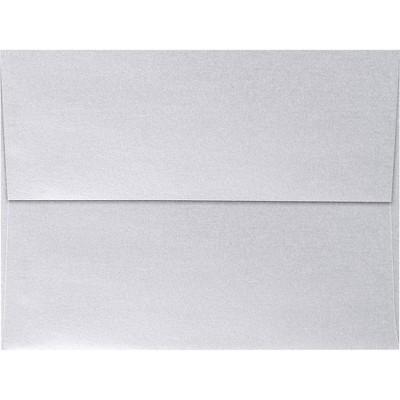 LUX A7 Invitation Envelopes 5 1/4 x 7 1/4 50/Box Silver Metallic 5380-06-50