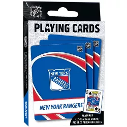 MasterPieces Family Games - NHL New York Rangers Playing Cards - Officially Licensed Playing Card Deck for Adults, Kids, and Family