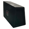 King Boxes A69 6-In. x 9-In. Wedge Single-Speaker Black Carpeted Enclosure for Car, Truck, or SUV, Pair - 4 of 4