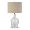 Hudson and Canal 26.75" Tall Watermarked Table Lamp with Fabric Glass Shade Clear: Nautical Coastal Design, UL Listed - 2 of 4