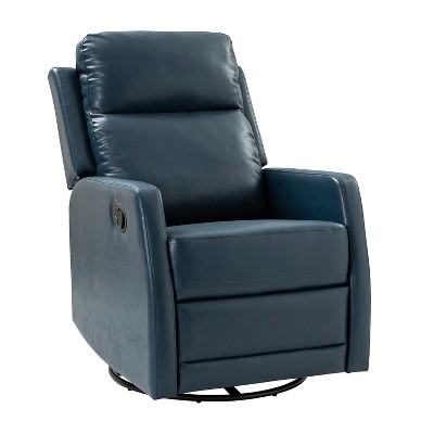 Ofelia Upholstery Wingback Swivel Recliner for Bedroom and Living Room |Artful Living Design