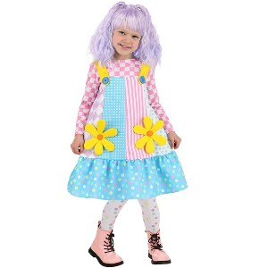 HalloweenCostumes.com Pinafore Clown Costume for Toddlers - 1 of 4