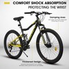 DOMETOUR A26336-26 Inch Aluminum Frame Shock Fork Plus Shock Absorber 21-speed Unisex Mountain Bike - 2 of 4