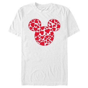 Men's Mickey & Friends Mickey and Friends Heart Silhouette T-Shirt - 1 of 4