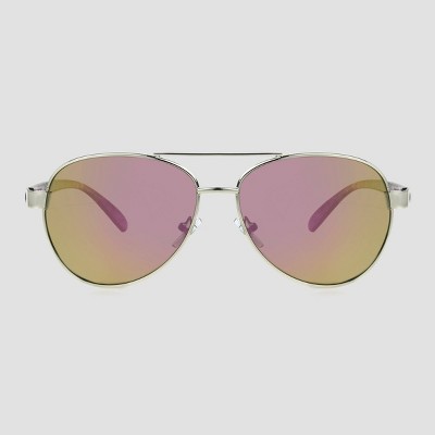 Women's Surfer Shade Sunglasses with Mirrored Polarized Lenses - All in Motion™ Silver