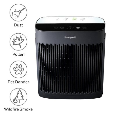 Black HEPA Filter Energy Star Console Air Purifier