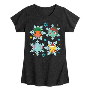 Girls' - Pokémon - Poké Flakes Fitted Short Sleeve Graphic T-Shirt - 1 of 4