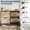 GustoWave Shoe Cabinet Storage for Entryway, Narrow Shoe Organizers with 4 Flip Drawers, Large Shoe Rack with 3-Tier Adjustable Shelves - 4 of 4