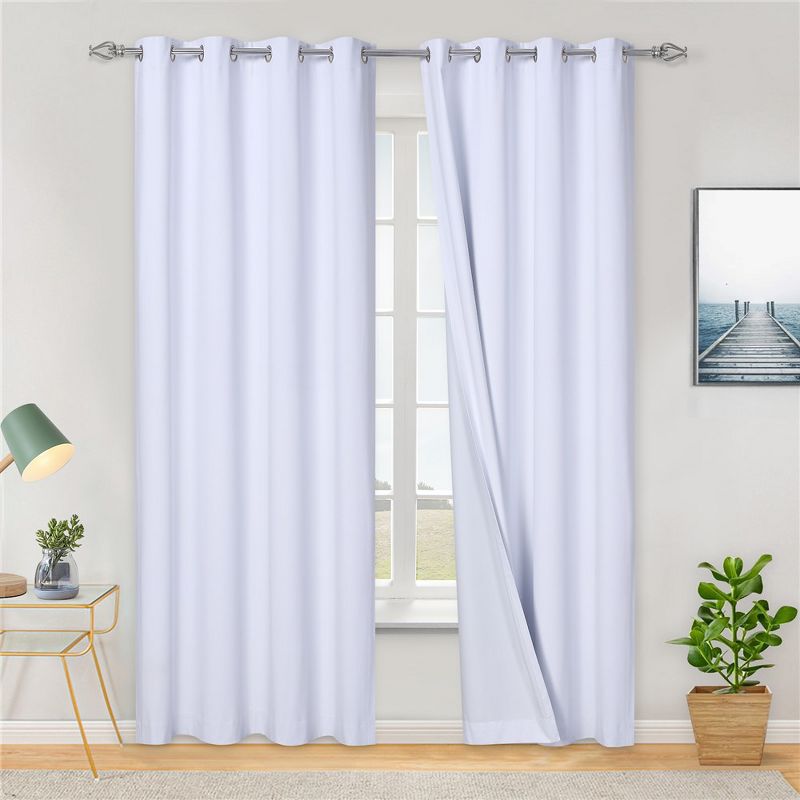 Blackout Thermal Insulated Energy Efficient Living Room Bedroom Curtains, 1 of 7