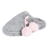 Jessica Simpson Girls Plush Hearts and Pom Pom Clog Slippers w/ Memory Foam - 2 of 4