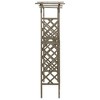 vidaXL Pergola Grey Solid Firwood, Solid Pine Wood Large - 4 of 4