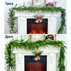 MOEPISY 9 Ft Christmas Garland Real Touch Norfolk Pine Garland Christmas Decorations Faux Realistic Winter Pine Garlands - 3 of 4