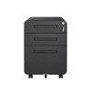 3 Drawer Mobile File Cabinet with Lock, Metal Under Desk Rolling Filing Cabinets, Fully Assembled 5-Wheel Office Cabinet for Home Office Letter - 2 of 4