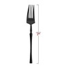 Smarty Had A Party Solid Black Moderno Plastic Dessert Forks - 240 pcs - 3 of 4