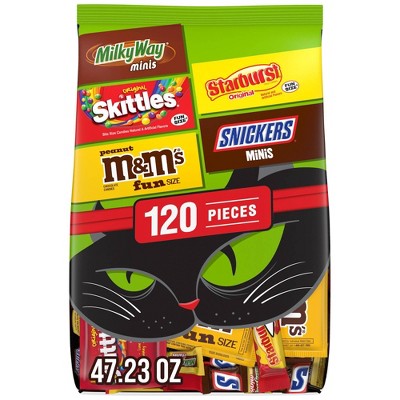 Assorted Halloween Chocolate and Chewy Candy Variety Pack - 47.23oz/120ct