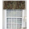 RLF Home Cloak Tailored 100% Cotton with Fully Lined 3" Rod Pocket Valnance for Windows 50" x 14" Green - 2 of 4