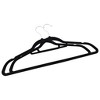 vidaXL 50 pcs Clothes Hanger Set Anti-slip Black Velvet - 4 of 4