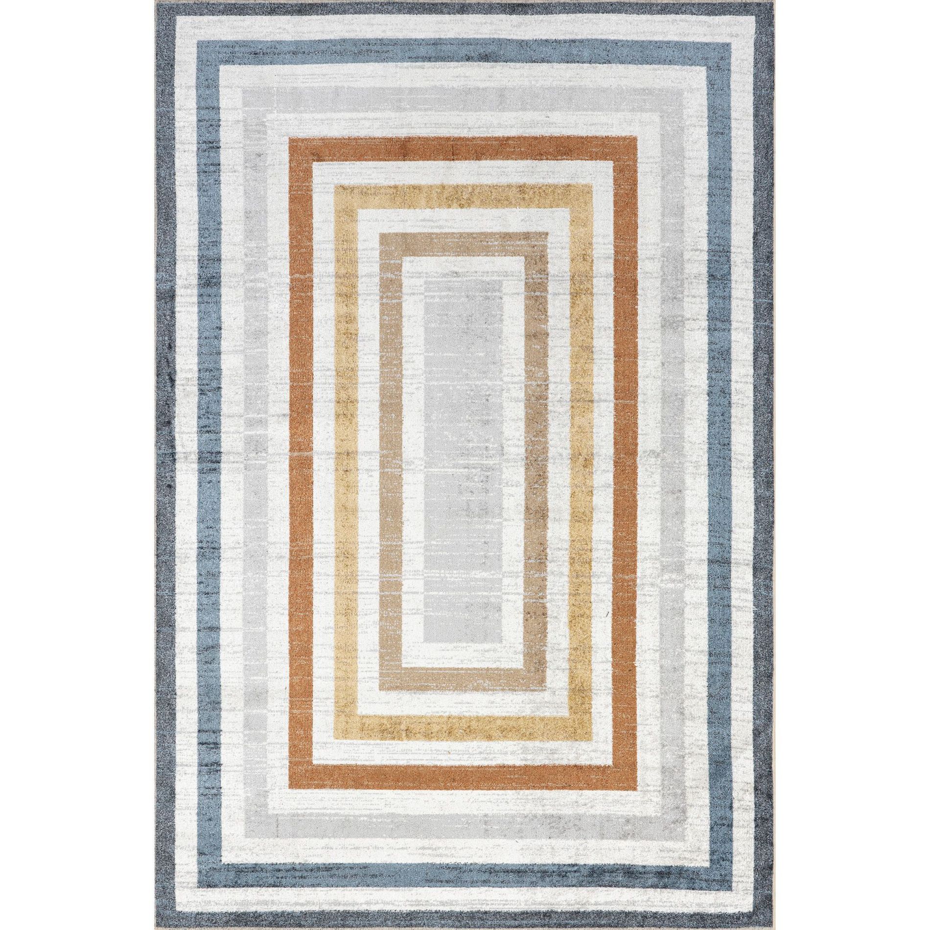 Nuloom Alienor Striped Pet Friendly Machine Washable Area Rug, 4' x 6', Multicolor