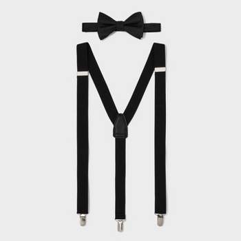 Men's Herringbone Stretch Suspender - Goodfellow & Co™ Black One Size