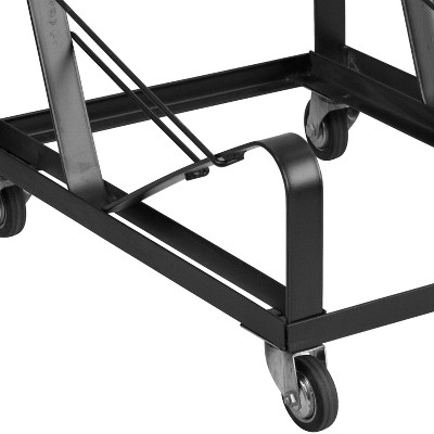 Black Steel Sled Base Stack Chair Dolly for Events