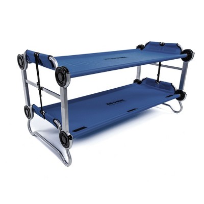 Disc-O-Bed Youth Double Cot Kid-O-Bunk, Modular for Bunk Beds, Dual Cots, or Bench with 2 Carry Bags