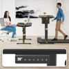 LOVSON Ergonomic standing desk with durable carbon steel frame, extension panel, 4 memory height settings, easy sit-stand conversion,  black - 4 of 4