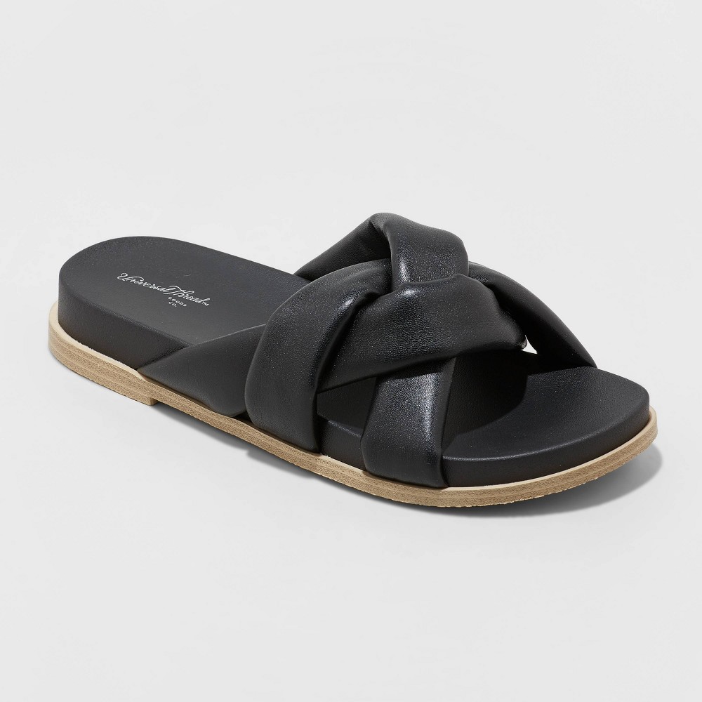 Women's Cosette Padded Slide Sandals - Universal Thread Black 7.5