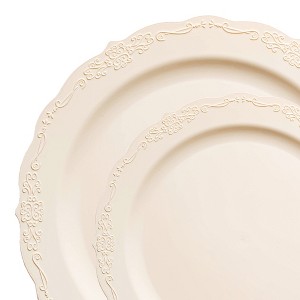 Smarty Had A Party Ivory Vintage Plastic Dinnerware Set - 120 Sets - 1 of 4