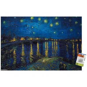 Trends International Starry Night over The Rhone Unframed Wall Poster Prints - 1 of 4